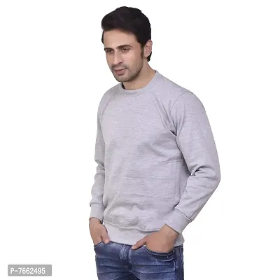 SMAN Round Neck Full Sleeve Men's Sweatshirt for Winter Multi Colors-thumb2