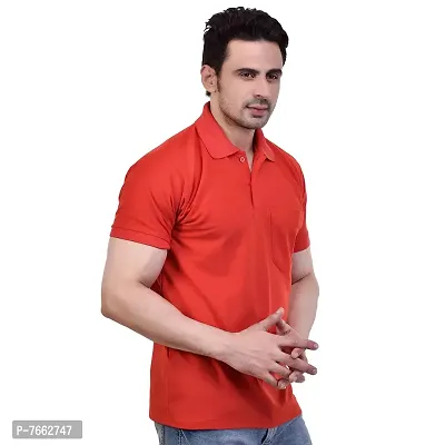 SMAN Men's Polo Regular Fit, Half Sleeve, T-Shirt Combo Pack of 2 | Multicolor |-thumb5