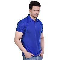 SMAN Men's Polo T-Shirt Regular fit Polyester Half Sleeve with Pocket Combo Pack of 2-thumb3