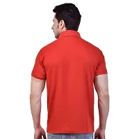 SMAN Stylish Men's Regular fit Half Sleeve Polyester Polo T-Shirt Combo Pack of 2-thumb3