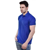 SMAN Stylish Men's Regular fit Half Sleeve Polyester Polo T-Shirt Combo Pack of 2-thumb2