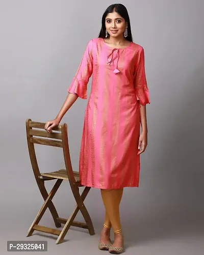 Stylish Cotton Stitched Kurta For Women-thumb0