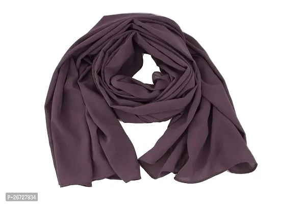 plain chiffon georgette hijab shawl grape-thumb0