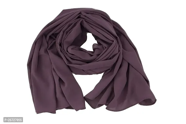 plain rectangular chiffon georgette long hijab scarf shaw dupatta 2m long