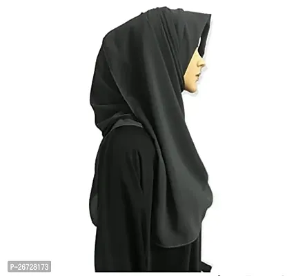 plain solid color rectangular hijab