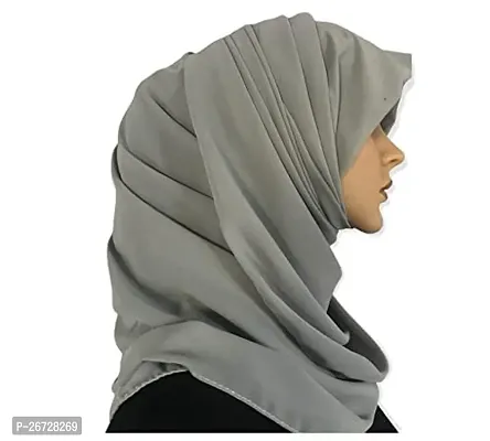 plain solid color rectangular hijab-thumb0