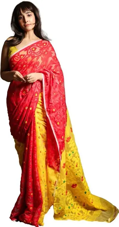 Alluring Cotton Saree with Blouse piece 