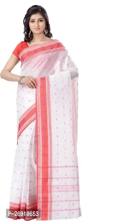 Stylish Cotton Saree With Blouse Piece For Women