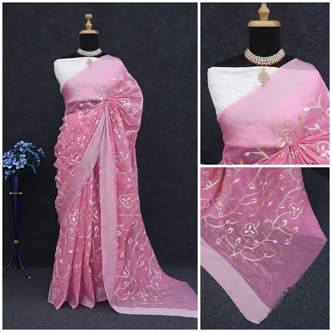 Stylish Georgette Saree with Blouse Piece