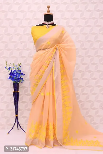 Beautiful Cotton Saree With Blouse Piece For Women