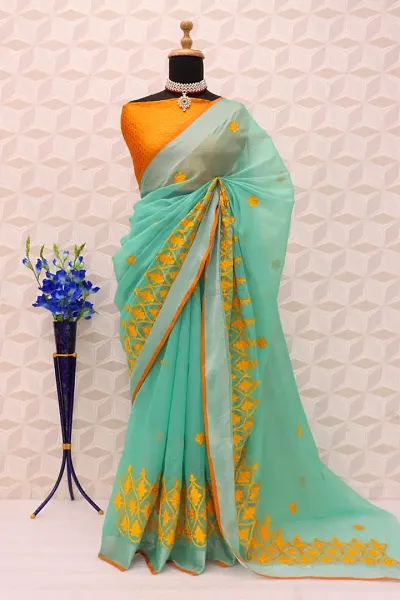 Elegant Chanderi Cotton Saree with Blouse piece 