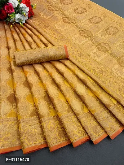 Most Demanded Fency Banarasi Silk Jacquard Weaving Work Saree