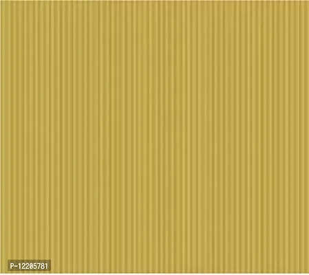 Glace Cotton Elastic Fitted 180TC Queen size Bedsheet - 78X72X6 Inch Yellow Stripe-thumb2