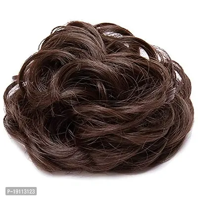 Akashkrishna Hair Juda Bun Hair Extension and Hair Bun Styling Accessories Natural Brown Pack of 2-thumb4