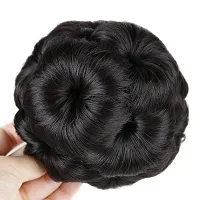 Akashkrishna brown hair juda clutcher Extension hair Claw For Women Synthetic Fiber-thumb2