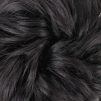 Akashkrishna Hair Bun Extensions messy hair bun Wavy Curly Messy Donut Chignons Hair Piece Wig Hairpiece 2 pcs Black-thumb2