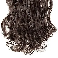 Akashkrishna Hair Curly Extensions For Women Curly/Wavy Hair Extensions Dark Brown, 45 gm Pack of 1-thumb2