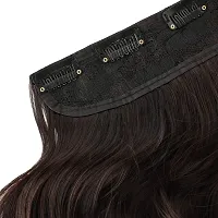 Akashkrishna Black Curly Wavy Hair Extension For Women in 5 Clip Based Hair Extensions-thumb4