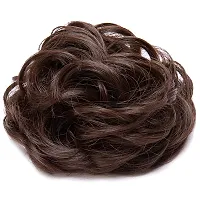 Akashkrishna Hair Juda Bun Hair Extension and Hair Bun Styling Accessories Natural Brown Pack of 2-thumb1