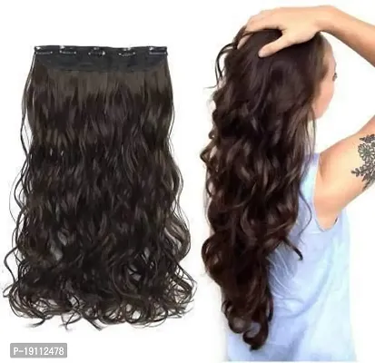 Akashkrishna Beautiful Looks Quality Brown Wavy 5 Clip In Extension Hair Extension