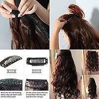 Akashkrishna Straight Black Hair Extensions For Women Girls Synthetic Fiber-thumb4