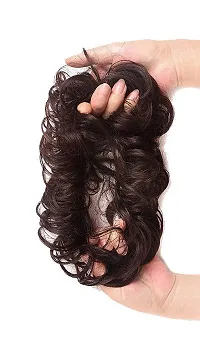 Akashkrishna Hair Juda Bun Hair Extension and Hair Bun Styling Accessories Natural Brown Pack of 2-thumb2