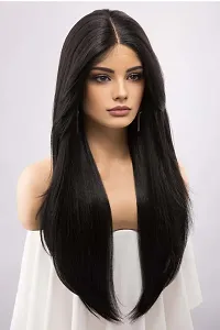 Synthetic Straight Full Head Women Wig Heat Resistant 24 Inches Long Free Wig Cap (Straight)-thumb3