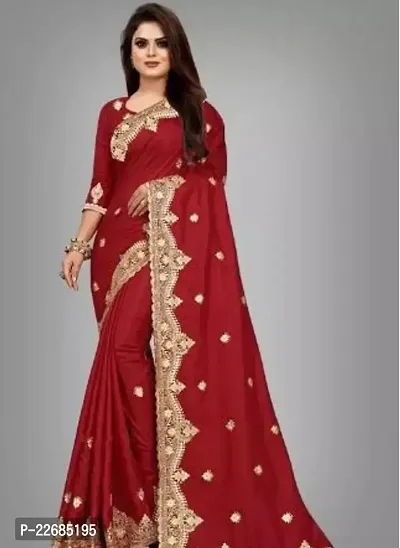 Elegant  Art Silk Saree with Blouse piece For Women