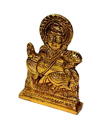 BANSIGOODS Gold Plated Metal Lord KUBER KUBERA VAISRAVANA EKAKSIPINGALA RAJA Statue Idol-thumb3