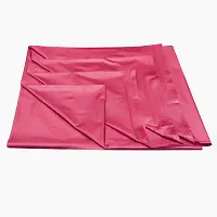 Waterproof Bed Sheet Cover, Plastic (Double Bed Size 6.5 x 6 Feet, Red)-thumb1