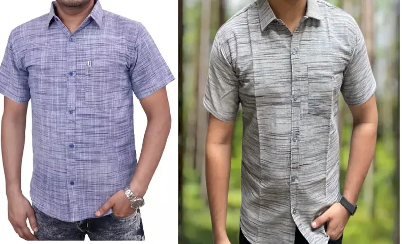 Hot Selling Cotton Short Sleeves Casual Shirt 