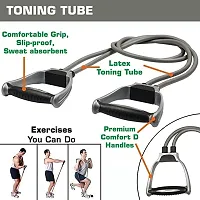 Double Resistance Tube Toning Belt for Men and Women Heavy Resistance Tube Resistance Tube-thumb3