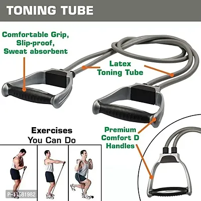 Double Resistance Tube Toning Belt for Men and Women Heavy Resistance Tube Resistance Tube-thumb4