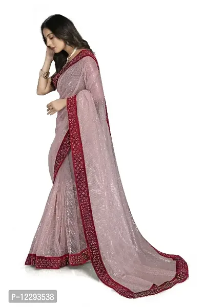 Trendy Net Saree with Blouse piece-thumb2