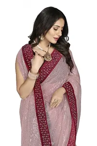 Trendy Net Saree with Blouse piece-thumb3