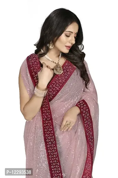 Trendy Net Saree with Blouse piece-thumb4