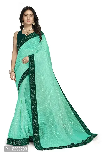 Trendy Net Saree with Blouse piece