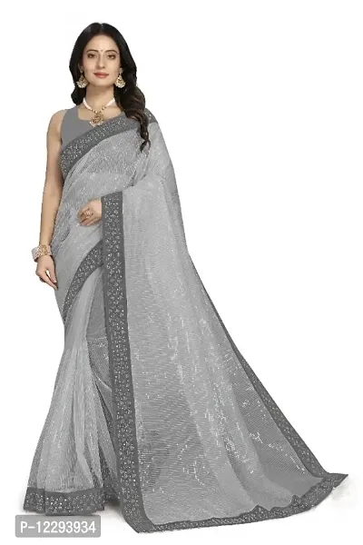 Trendy Net Saree with Blouse piece