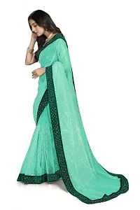 Trendy Net Saree with Blouse piece-thumb1