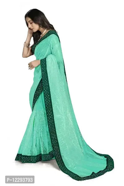 Trendy Net Saree with Blouse piece-thumb2