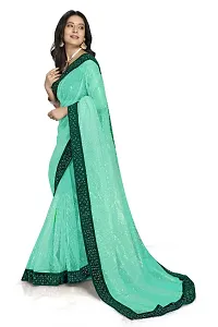 Trendy Net Saree with Blouse piece-thumb2