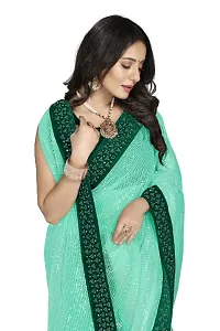 Trendy Net Saree with Blouse piece-thumb3