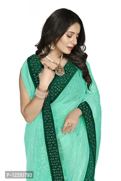 Trendy Net Saree with Blouse piece-thumb4