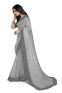 Trendy Net Saree with Blouse piece-thumb1