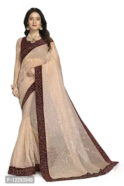 Trendy Net Saree with Blouse piece