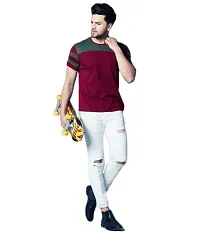 Stylish Multicoloured Cotton T-shirt For Men-thumb3