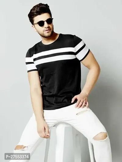 Stylish Cotton Round Neck T-Shirt For Men