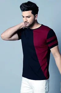 Stylish Cotton Round Neck T-Shirt For Men-thumb1