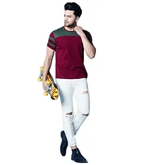 Stylish Cotton Round Neck T-Shirt For Men-thumb1