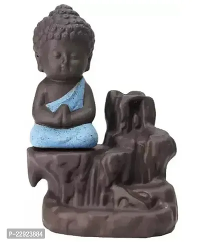 Royalbox Baby Monk Budha Polyresin Incense Show Piecenbsp;nbsp;(Multicolor)